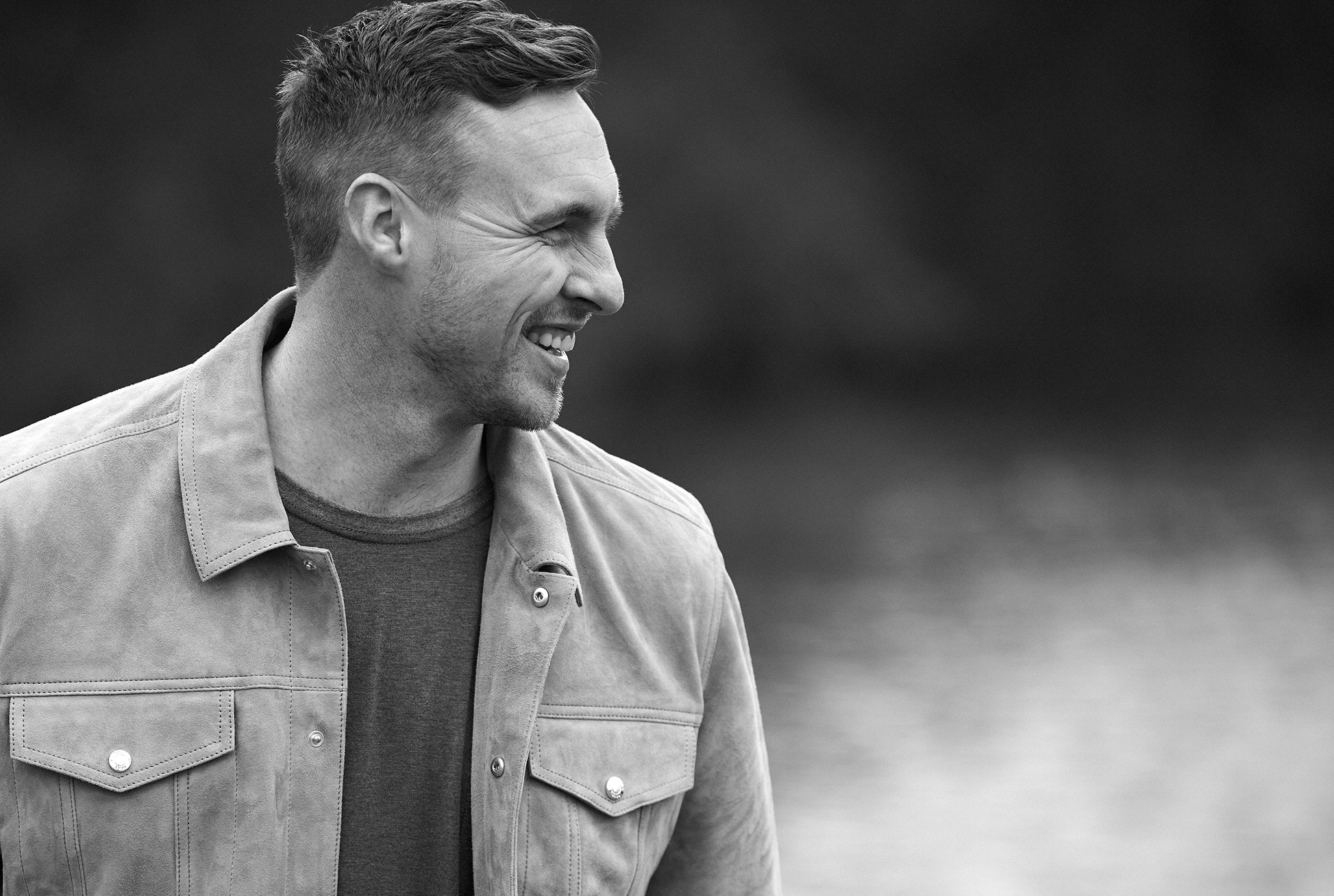 David Stockdale smiling and looking to his side